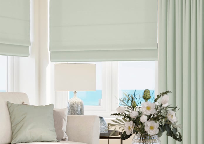Astoria, Tundra Blue - Twist&Fit Roman Blind - Image 5